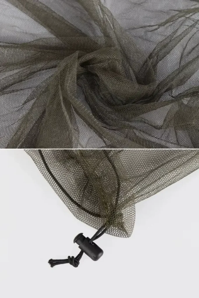 Myggenet til hovedet med transportpose detalje