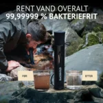 Straw Før efter vandfiltrering