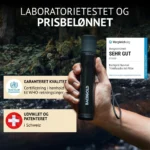 Straw laboratorietestet vandfiltrering